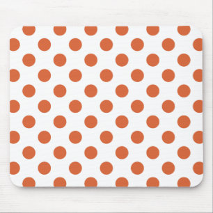 Tapis De Souris Pois orange brûlés