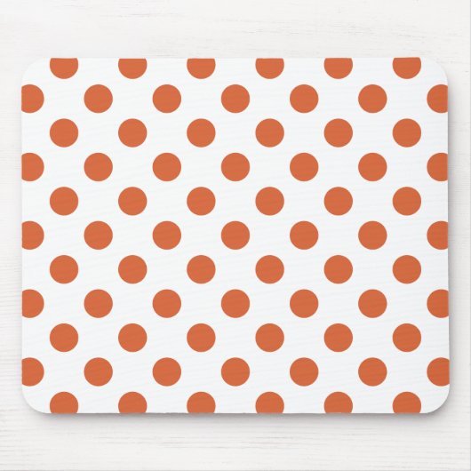 Tapis De Souris Pois orange brûlés (Devant)