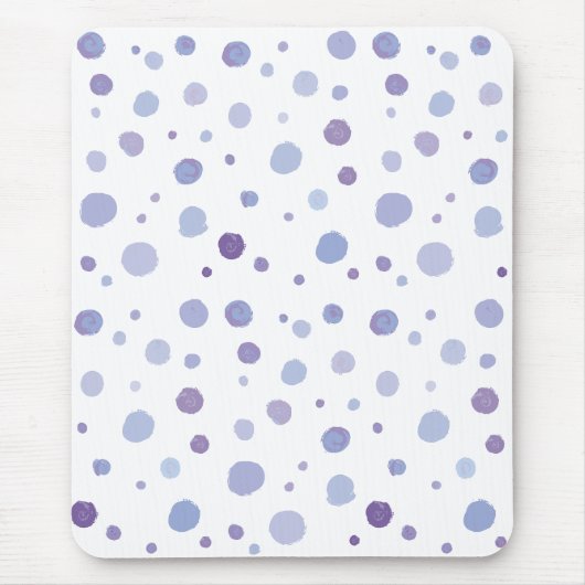 Tapis De Souris pois peints à la main (Devant)