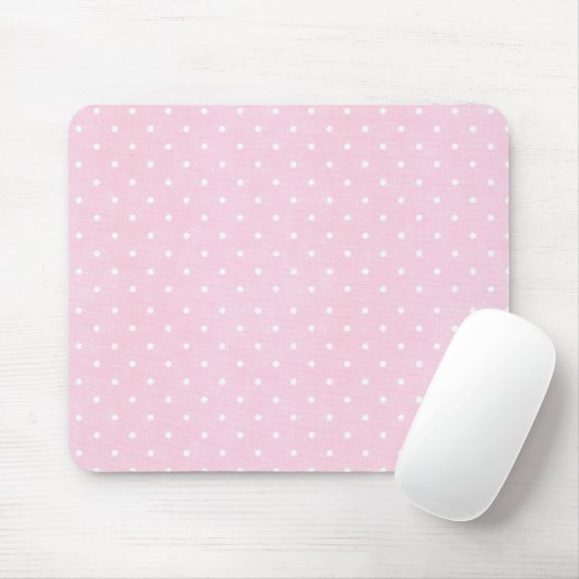 Tapis De Souris Pois rose (Avec souris)