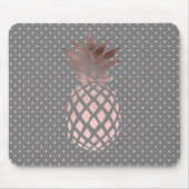 Tapis De Souris pois rose d'ananas d'or de poussin élégant (Devant)