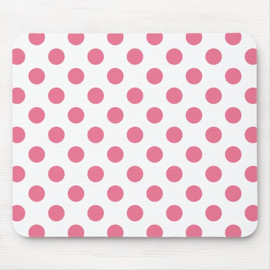 Tapis De Souris Pois rose et blanc (Devant)