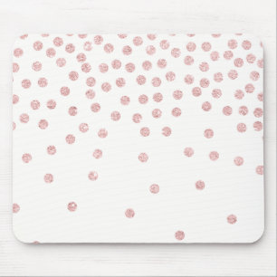 Tapis De Souris pois rose girly de confettis de parties