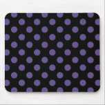 Tapis De Souris Pois ultra violets en noir<br><div class="desc">La couleur de l'année de Pantone pour 2018 est ultra violet.</div>