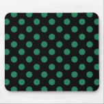 Tapis De Souris Pois vert et noir<br><div class="desc">Pois vert et noir</div>