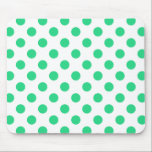 Tapis De Souris Pois verts et blancs<br><div class="desc">Pois verts et blancs</div>