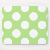 Tapis De Souris Pois verts, Motif à points Polka, points, pointill (Devant)