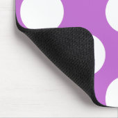 Tapis De Souris Pois violets, Motif à points Polka, points, pointi (Coin)
