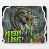 Tapis De Souris Poison Logic – Lies Profit Snake Politician (Devant)