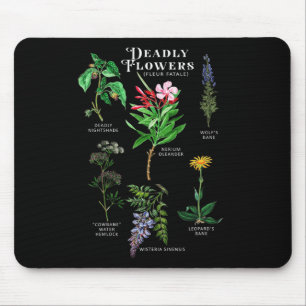 Tapis De Souris Poisonous Flowers Fleur Fatale Plant Halloween Gif