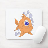 Tapis De Souris Poisson avec dent pointue (Avec souris)