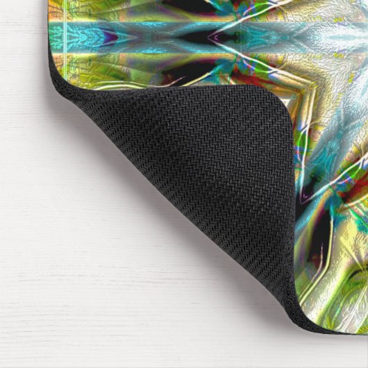 Tapis De Souris Poisson brillant texture de sable kaléidoscope vie (Coin)