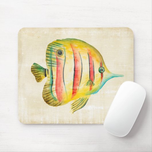 Tapis De Souris Poisson coloré (Avec souris)