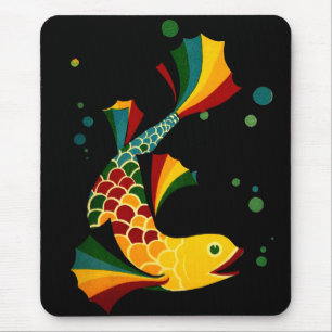 Tapis De Souris poisson coloré ‘n bulles