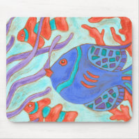 Poisson de couleur pop