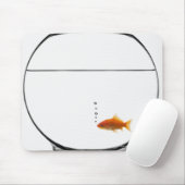 Tapis De Souris Poisson d'or dans un bol (Avec souris)