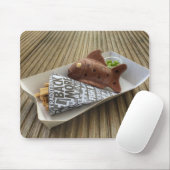 Tapis De Souris Poisson Et Chips (Avec souris)