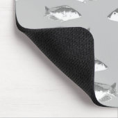 Tapis De Souris Poisson gris monochrome (Coin)