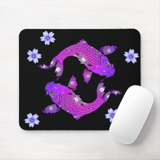 Tapis De Souris Poisson koi (Avec souris)