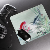 Tapis De Souris Poisson Koi avec Lotus