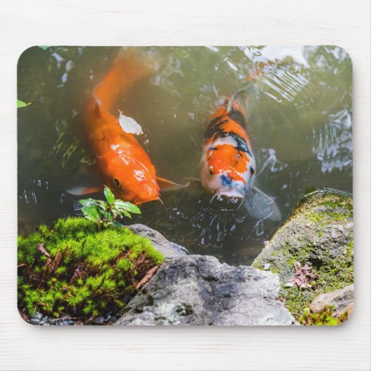 Tapis De Souris Poisson Koi dans un étang (Devant)