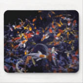 TAPIS DE SOURIS POISSON KOI EN FLEURS (Devant)