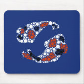 Tapis De Souris Poisson Koi En Points (Devant)