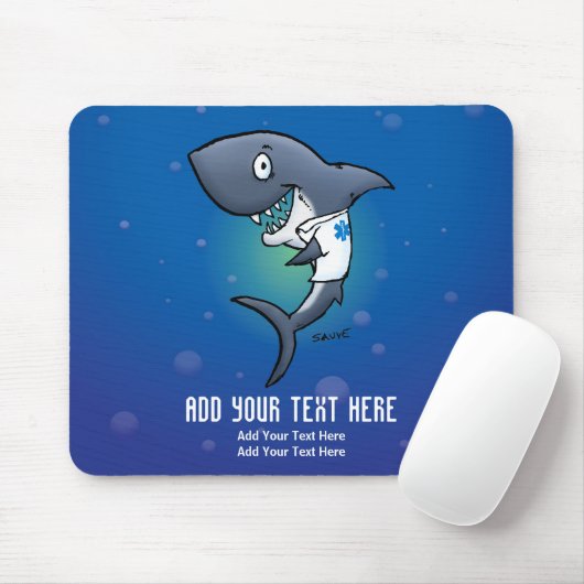 Tapis De Souris Poisson Médicale Mousepad (Avec souris)