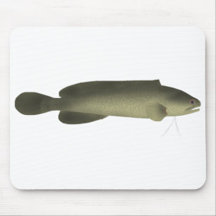 Tapis De Souris Poisson noir de rivière Imprimer, papier d'affiche