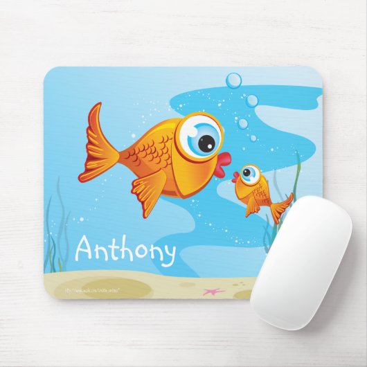 Tapis De Souris Poisson - Olive & Pickle :: (Avec souris)