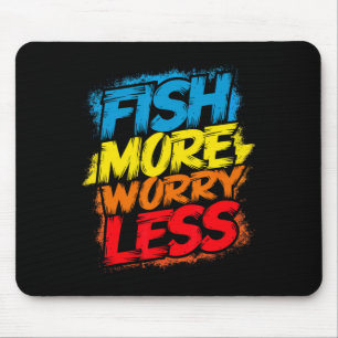 Tapis De Souris Poisson Plus Inquiéter Moins Drôle Mignon Bright C