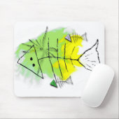 Tapis De Souris Poisson primitif Mousepad (Avec souris)