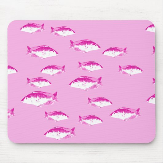 Tapis De Souris Poisson rose (Devant)