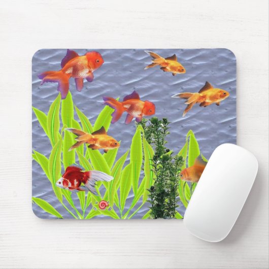 Tapis De Souris Poisson rouge (Avec souris)