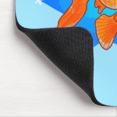 Tapis De Souris Poisson rouge avec des étoiles (Coin)