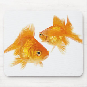 Tapis De Souris Poisson rouge deux se croisant