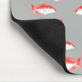 Tapis De Souris Poisson rouge et gris (Coin)