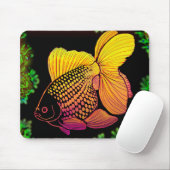 Tapis De Souris Poisson rouge Mousepad de Pearlscale (Avec souris)