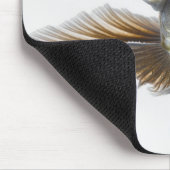 Tapis De Souris Poisson rouge noir (Carassius auratus) (Coin)