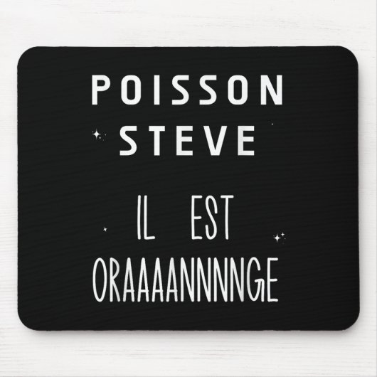 Tapis De Souris Poisson Steve Funny Fish Meme Le Poisson Steve (Devant)