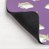 Tapis De Souris Poisson sur violet (Coin)