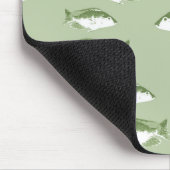 Tapis De Souris Poisson vert olive (Coin)