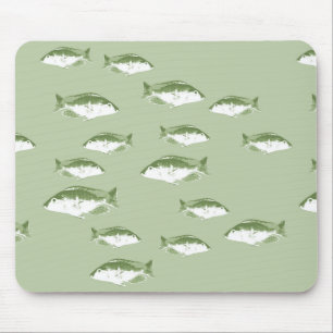 Tapis De Souris Poisson vert olive