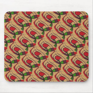 Tapis De Souris "Poisson Volant" Tiled Abstract Design Mousepad
