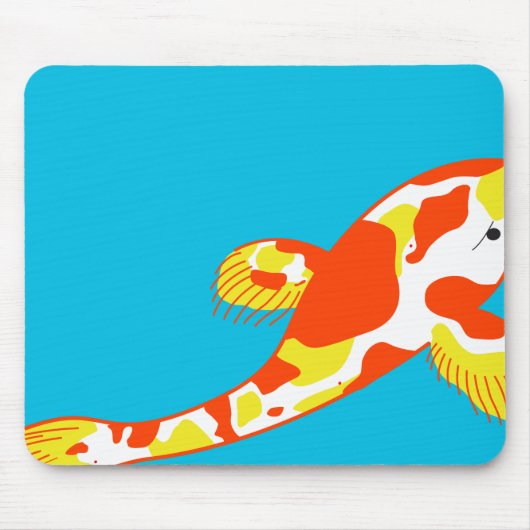Tapis De Souris Poissons blancs de Koi (Devant)