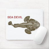 TAPIS DE SOURIS POISSONS DE DIABLE DE MER (Avec souris)