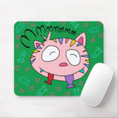 Tapis De Souris Poissons Mousepad d'amour de Handrawn Kitty (Avec souris)