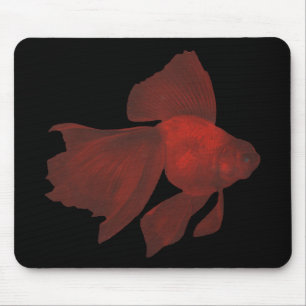 Tapis De Souris Poissons - poisson rouge de Veiltail - auratus de