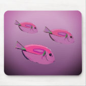 Tapis De Souris Poissons, Poisson Tropical Violet Mousepad (Devant)