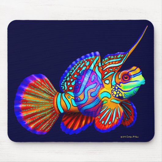 Tapis De Souris Poissons psychédéliques Mousepad de Goby de (Devant)